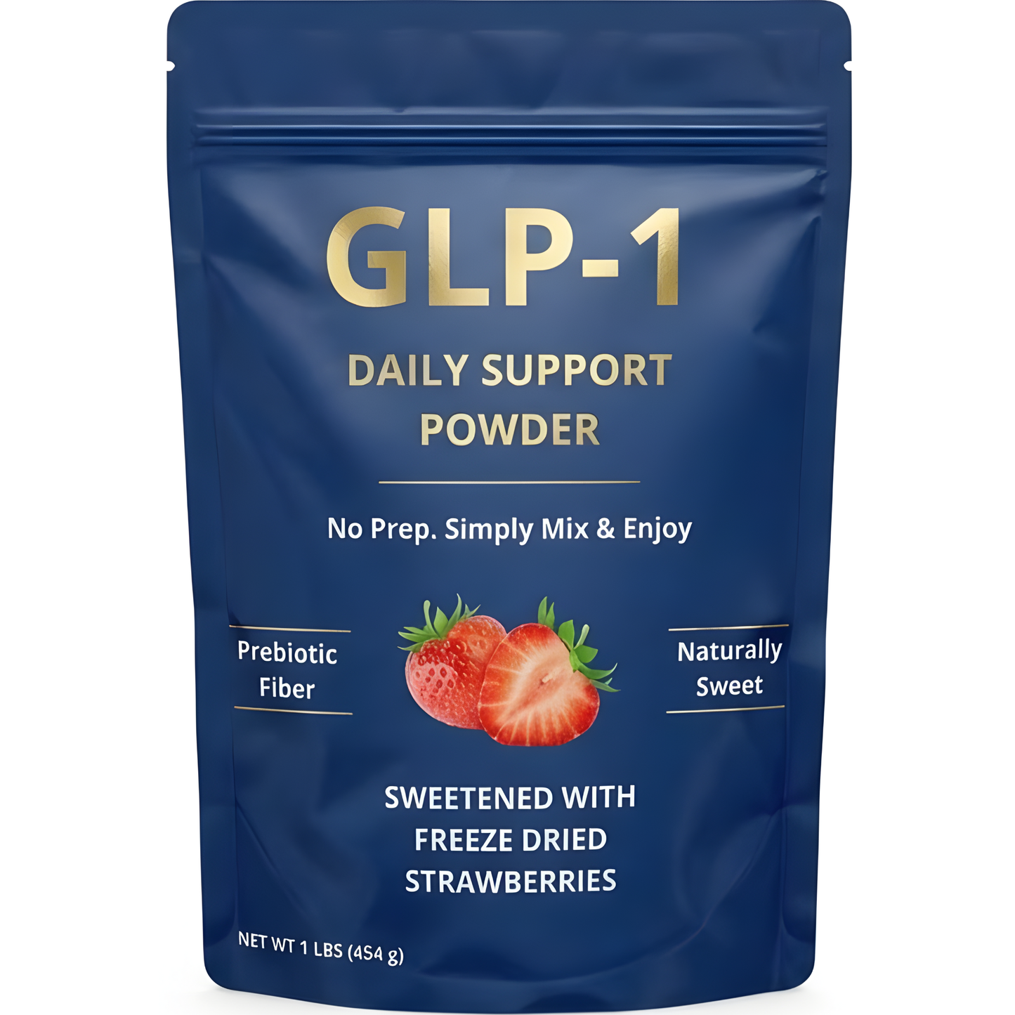 SunGarden GLP-1 Daily Support Powder, 1 Pound, Prebiotic Fiber, Fruit Sweetened, Easy Mix, Natural Sweetness